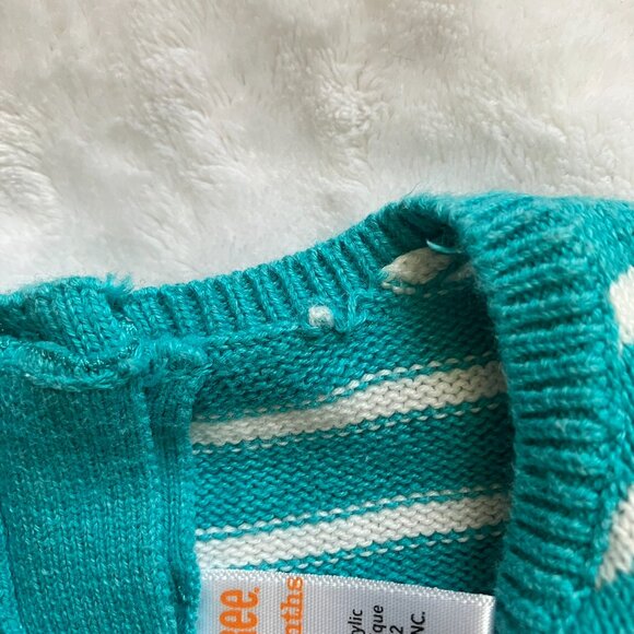 Gymboree Toddler Knit Dress 18-24M | Teal Green Birds GUC - Picture 10 of 16